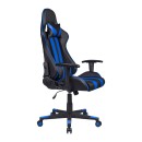 ΚΑΡΕΚΛΑ GAMING Fylliana SAR-12 ΜΑΥΡΟ-ΜΠΛΕ ΤΕΧΝΟΔΕΡΜΑ 64x53x135εκ