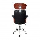 ΚΑΡΕΚΛΑ ΓΡΑΦΕΙΟΥ ΔΙΕΥΘΥΝΤΗ Fylliana FL921 ΜΑΥΡΟ ΤΕΧΝΟΔΕΡΜΑ ΜΕ ΚΑΡΥΔΙ ΞΥΛΟ 68x68x125εκ