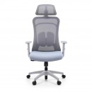 ΚΑΡΕΚΛΑ ΓΡΑΦΕΙΟΥ Fylliana FL408 ΓΚΡΙ ΥΦΑΣΜΑ ΓΚΡΙ ΣΚΕΛΕΤΟ 64x64x120-130εκ