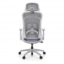 ΚΑΡΕΚΛΑ ΓΡΑΦΕΙΟΥ Fylliana FL408 ΓΚΡΙ ΥΦΑΣΜΑ ΓΚΡΙ ΣΚΕΛΕΤΟ 64x64x120-130εκ