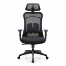 ΚΑΡΕΚΛΑ ΓΡΑΦΕΙΟΥ Fylliana FL408 ΜΑΥΡΟ ΥΦΑΣΜΑ ΜΑΥΡΟ ΣΚΕΛΕΤΟ 64x64x120-130εκ