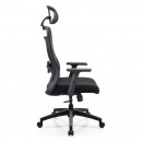 ΚΑΡΕΚΛΑ ΓΡΑΦΕΙΟΥ Fylliana FL408 ΜΑΥΡΟ ΥΦΑΣΜΑ ΜΑΥΡΟ ΣΚΕΛΕΤΟ 64x64x120-130εκ