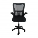 ΚΑΡΕΚΛΑ ΓΡΑΦΕΙΟΥ Fylliana FL611 ΜΑΥΡΟ ΧΡΩΜΑ 57x54x106εκ