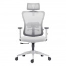 ΚΑΡΕΚΛΑ ΓΡΑΦΕΙΟΥ Fylliana FL9088 ΓΚΡΙ ΠΛΑΤΗ-ΓΚΡΙ ΚΑΘΙΣΜΑ 60x60x119-129εκ