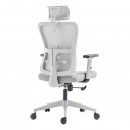 ΚΑΡΕΚΛΑ ΓΡΑΦΕΙΟΥ Fylliana FL9088 ΓΚΡΙ ΠΛΑΤΗ-ΓΚΡΙ ΚΑΘΙΣΜΑ 60x60x119-129εκ