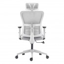 ΚΑΡΕΚΛΑ ΓΡΑΦΕΙΟΥ Fylliana FL9088 ΓΚΡΙ ΠΛΑΤΗ-ΓΚΡΙ ΚΑΘΙΣΜΑ 60x60x119-129εκ