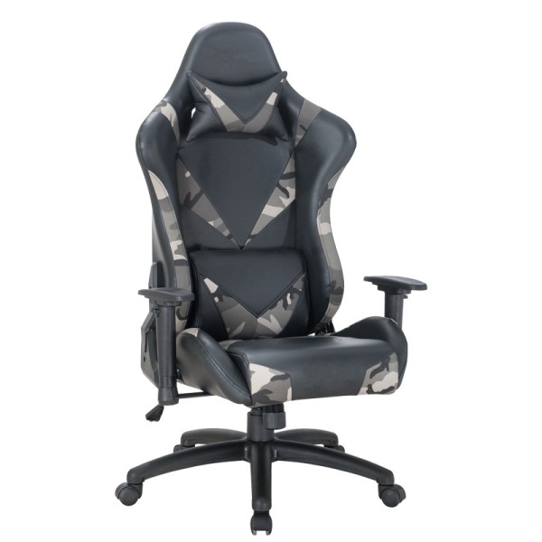 ΚΑΡΕΚΛΑ ΓΡΑΦΕΙΟΥ-GAMING Fylliana 9810 ΓΚΡΙ ΜΕ ΓΚΡΙ 68.5x69.5x128.5εκ