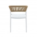 ΚΑΡΕΚΛΑ ΚΗΠΟΥ Fylliana Elora ΛΕΥΚΟ-ΚΑΦΕ ΧΡΩΜΑ 58x56x75εκ