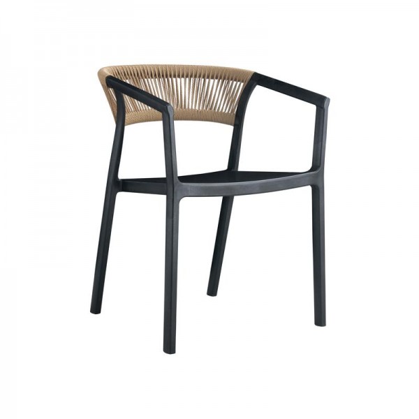 ΚΑΡΕΚΛΑ ΚΗΠΟΥ Fylliana Elora ΜΑΥΡΟ-ΚΑΦΕ ΧΡΩΜΑ 58x56x75εκ