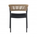 ΚΑΡΕΚΛΑ ΚΗΠΟΥ Fylliana Elora ΜΑΥΡΟ-ΚΑΦΕ ΧΡΩΜΑ 58x56x75εκ