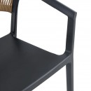 ΚΑΡΕΚΛΑ ΚΗΠΟΥ Fylliana Elora ΜΑΥΡΟ-ΚΑΦΕ ΧΡΩΜΑ 58x56x75εκ