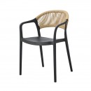 ΚΑΡΕΚΛΑ ΚΗΠΟΥ Fylliana Marion ΜΑΥΡΟ-ΚΑΦΕ ΧΡΩΜΑ 57x54x81εκ