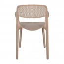 ΚΑΡΕΚΛΑ ΚΗΠΟΥ Fylliana Mira ΜΕ ΜΠΡΑΤΣΑ CAPPUCCINO ΧΡΩΜΑ 48x55x79εκ