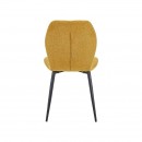 ΚΑΡΕΚΛΑ ΤΡΑΠΕΖΑΡΙΑΣ Fylliana FL089 ΜΟΥΣΤΑΡΔΙ ΥΦΑΣΜΑ ΜΕ ΜΑΥΡΑ ΜΕΤΑΛΛΙΚΑ ΠΟΔΙΑ 47x55x87εκ