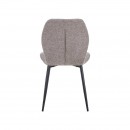 ΚΑΡΕΚΛΑ ΤΡΑΠΕΖΑΡΙΑΣ Fylliana FL089 ΜΠΕΖ ΥΦΑΣΜΑ ΜΕ ΜΑΥΡΑ ΜΕΤΑΛΛΙΚΑ ΠΟΔΙΑ 47x55x87εκ