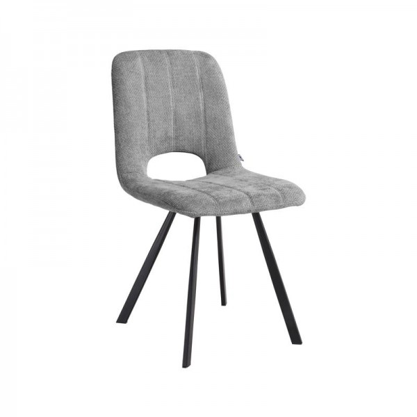 ΚΑΡΕΚΛΑ ΤΡΑΠΕΖΑΡΙΑΣ Fylliana FL2535 ΓΚΡΙ-ΜΠΕΖ ΥΦΑΣΜΑ 57x45x86εκ