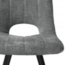 ΚΑΡΕΚΛΑ ΤΡΑΠΕΖΑΡΙΑΣ Fylliana FL2535 ΓΚΡΙ-ΜΠΕΖ ΥΦΑΣΜΑ 57x45x86εκ