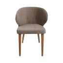 ΚΑΡΕΚΛΑ ΤΡΑΠΕΖΑΡΙΑΣ Fylliana Nancy ΥΦΑΣΜΑ SAND ΧΡΩΜΑ 55x52x80εκ