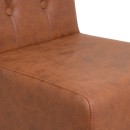 ΚΑΡΕΚΛΑ ΤΡΑΠΕΖΑΡΙΑΣ Fylliana NEW Τ-14 ΥΦΑΣΜΑ TERRACOTA ΧΡΩΜΑ ΜΕ ΞΥΛΙΝΑ WENGE ΠΟΔΙΑ 45x65x103εκ