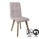 ΚΑΡΕΚΛΑ ΤΡΑΠΕΖΑΡΙΑΣ Fylliana NEW T-17 ΜΠΕΖ ME GREY ΠΟΔΙΑ 42x48x87εκ