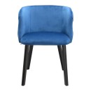 ΚΑΡΕΚΛΑ ΤΡΑΠΕΖΑΡΙΑΣ Fylliana Noelle OCEAN BLUE ΧΡΩΜΑ ΥΦΑΣΜΑΤΟΣ 55x52x76εκ