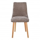 ΚΑΡΕΚΛΑ ΤΡΑΠΕΖΑΡΙΑΣ Fylliana Sandra New Lux ΚΑΦΕ ΧΡΩΜΑ ΥΦΑΣΜΑΤΟΣ ΜΕ GOLDEN SAND ΠΟΔΙΑ 45x50x85εκ