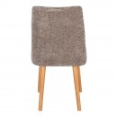 ΚΑΡΕΚΛΑ ΤΡΑΠΕΖΑΡΙΑΣ Fylliana Sandra New Lux ΚΑΦΕ ΧΡΩΜΑ ΥΦΑΣΜΑΤΟΣ ΜΕ GOLDEN SAND ΠΟΔΙΑ 45x50x85εκ