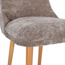 ΚΑΡΕΚΛΑ ΤΡΑΠΕΖΑΡΙΑΣ Fylliana Sandra New Lux ΚΑΦΕ ΧΡΩΜΑ ΥΦΑΣΜΑΤΟΣ ΜΕ GOLDEN SAND ΠΟΔΙΑ 45x50x85εκ