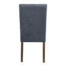 ΚΑΡΕΚΛΑ ΤΡΑΠΕΖΑΡΙΑΣ Fylliana Τ-12 Domenic ΓΚΡΙ ΥΦΑΣΜΑ GREY OAK ΠΟΔΙΑ 45x45x90εκ