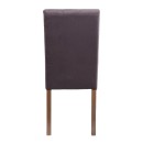 ΚΑΡΕΚΛΑ ΤΡΑΠΕΖΑΡΙΑΣ Fylliana Τ-12 Domenic ΚΑΦΕ ΥΦΑΣΜΑ GREY OAK ΠΟΔΙΑ 45x45x90εκ