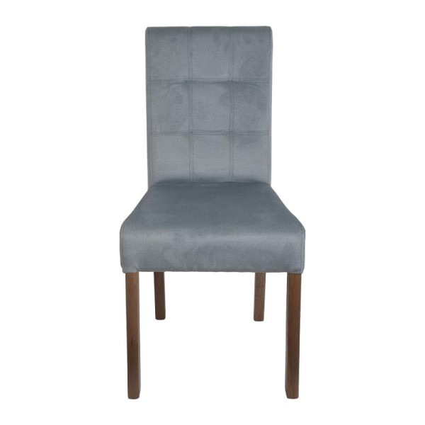 ΚΑΡΕΚΛΑ ΤΡΑΠΕΖΑΡΙΑΣ Fylliana Τ-12 Domenic MINT ΥΦΑΣΜΑ GREY OAK ΠΟΔΙΑ 45x45x90εκ