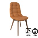 ΚΑΡΕΚΛΑ ΤΡΑΠΕΖΑΡΙΑΣ Fylliana T-18 ΚΙΤΡΙΝΟ ME GREY ΠΟΔΙΑ 42x45x95εκ
