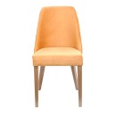ΚΑΡΕΚΛΑ ΤΡΑΠΕΖΑΡΙΑΣ Fylliana T-3 LUX ΚΙΤΡΙΝΟ ΥΦΑΣΜΑ GREY OAK ΠΟΔΙΑ 45x50x90εκ