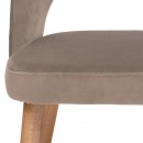 ΚΑΡΕΚΛΑ ΤΡΑΠΕΖΑΡΙΑΣ Fylliana Τ-5 LUX TAUPE ΥΦΑΣΜΑ 50x50x86εκ