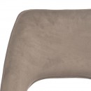 ΚΑΡΕΚΛΑ ΤΡΑΠΕΖΑΡΙΑΣ Fylliana Τ-5 LUX TAUPE ΥΦΑΣΜΑ 50x50x86εκ