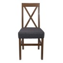 ΚΑΡΕΚΛΑ ΤΡΑΠΕΖΑΡΙΑΣ Fylliana TX GREY OAK-ΓΚΡΙ 43x44x98εκ