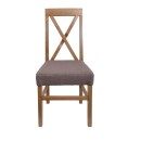 ΚΑΡΕΚΛΑ ΤΡΑΠΕΖΑΡΙΑΣ Fylliana TX GREY OAK-ΚΑΦΕ 43x44x98εκ