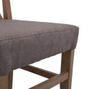 ΚΑΡΕΚΛΑ ΤΡΑΠΕΖΑΡΙΑΣ Fylliana TX GREY OAK-ΚΑΦΕ 43x44x98εκ
