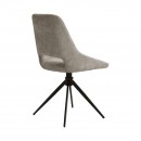 ΚΑΡΕΚΛΑ ΤΡΑΠΕΖΑΡΙΑΣ ΠΕΡΙΣΤΡΕΦΟΜΕΝΗ Fylliana FL2548 ΜΠΕΖ-ΚΑΦΕ ΥΦΑΣΜΑ 64x53x85εκ