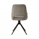 ΚΑΡΕΚΛΑ ΤΡΑΠΕΖΑΡΙΑΣ ΠΕΡΙΣΤΡΕΦΟΜΕΝΗ Fylliana FL2548 ΜΠΕΖ-ΚΑΦΕ ΥΦΑΣΜΑ 64x53x85εκ