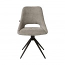 ΚΑΡΕΚΛΑ ΤΡΑΠΕΖΑΡΙΑΣ ΠΕΡΙΣΤΡΕΦΟΜΕΝΗ Fylliana FL2548 ΜΠΕΖ-ΚΑΦΕ ΥΦΑΣΜΑ 64x53x85εκ