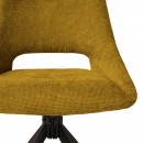 ΚΑΡΕΚΛΑ ΤΡΑΠΕΖΑΡΙΑΣ ΠΕΡΙΣΤΡΕΦΟΜΕΝΗ Fylliana FL2548 ΜΟΥΣΤΑΡΔΙ ΥΦΑΣΜΑ 64x53x85εκ