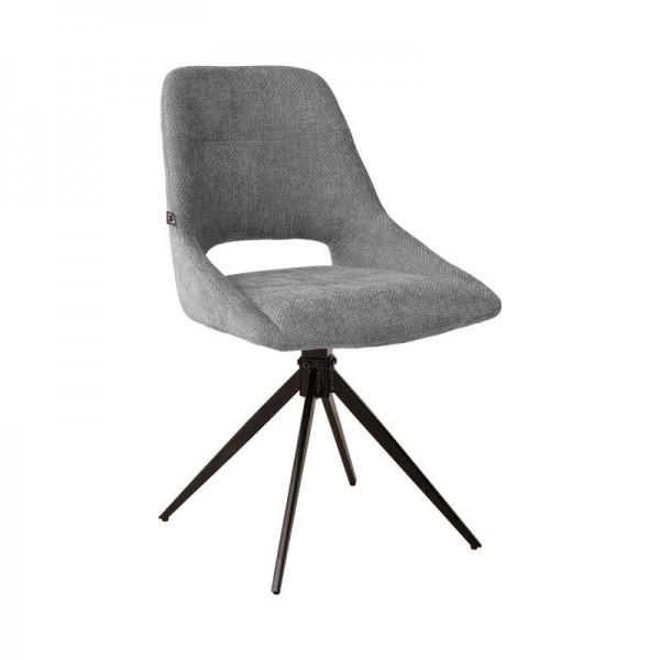 ΚΑΡΕΚΛΑ ΤΡΑΠΕΖΑΡΙΑΣ ΠΕΡΙΣΤΡΕΦΟΜΕΝΗ Fylliana FL2548 ΓΚΡΙ-ΜΠΕΖ ΥΦΑΣΜΑ 64x53x85εκ