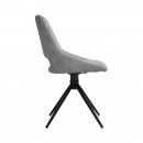 ΚΑΡΕΚΛΑ ΤΡΑΠΕΖΑΡΙΑΣ ΠΕΡΙΣΤΡΕΦΟΜΕΝΗ Fylliana FL2548 ΓΚΡΙ-ΜΠΕΖ ΥΦΑΣΜΑ 64x53x85εκ