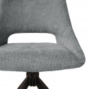 ΚΑΡΕΚΛΑ ΤΡΑΠΕΖΑΡΙΑΣ ΠΕΡΙΣΤΡΕΦΟΜΕΝΗ Fylliana FL2548 ΓΚΡΙ-ΜΠΕΖ ΥΦΑΣΜΑ 64x53x85εκ