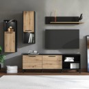 ΚΕΝΤΡΟ ΨΥΧΑΓΩΓΙΑΣ-ΣΥΝΘΕΣΗ ADRIA ARTISAN OAK-ΜΑΥΡΟ 260x40x180εκ ΚΕΝΤΡΟ ΨΥΧΑΓΩΓΙΑΣ-ΣΥΝΘΕΣΗ ADRIA ARTISAN OAK-ΜΑΥΡΟ 260x40x180εκ