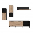 ΚΕΝΤΡΟ ΨΥΧΑΓΩΓΙΑΣ-ΣΥΝΘΕΣΗ ADRIA ARTISAN OAK-ΜΑΥΡΟ 260x40x180εκ ΚΕΝΤΡΟ ΨΥΧΑΓΩΓΙΑΣ-ΣΥΝΘΕΣΗ ADRIA ARTISAN OAK-ΜΑΥΡΟ 260x40x180εκ