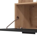 ΚΕΝΤΡΟ ΨΥΧΑΓΩΓΙΑΣ-ΣΥΝΘΕΣΗ BRAGA ARTISAN OAK-ΜΑΥΡΟ 168x35x157εκ