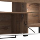 ΚΕΝΤΡΟ ΨΥΧΑΓΩΓΙΑΣ-ΣΥΝΘΕΣΗ CAEN FLAGSTAFF OAK-ΛΕΥΚΟ HIGH GLOSS FOIL 263x40x170εκ