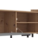 ΚΕΝΤΡΟ ΨΥΧΑΓΩΓΙΑΣ-ΣΥΝΘΕΣΗ CANTAL ARTISAN OAK-ΓΚΡΙ ΓΡΑΦΙΤΗΣ 279x38x192,5εκ